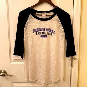 Colorado Rockies raglan tee